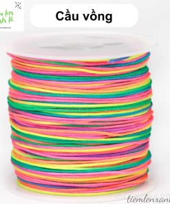 cuộn dây đan vòng 0.8mm màu cầu vồng