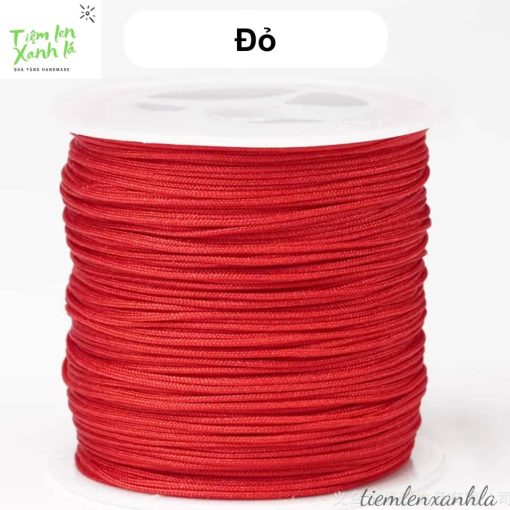 cuộn dây đan vòng 0.8mm màu Đỏ
