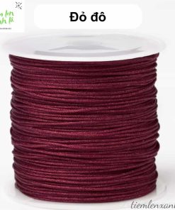 cuộn dây đan vòng 0.8mm màu đỏ đô
