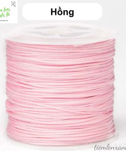 cuộn dây đan vòng 0.8mm màu hồng