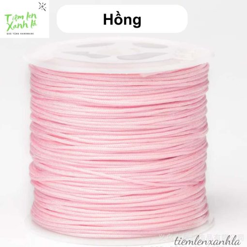cuộn dây đan vòng 0.8mm màu hồng