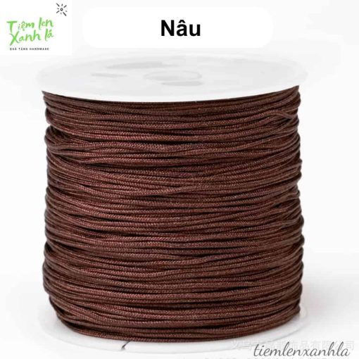 cuộn dây đan vòng 0.8mm màu nâu