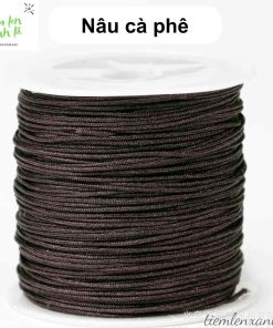 cuộn dây đan vòng 0.8mm màu nâu cà phê