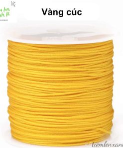 cuộn dây đan vòng 0.8mm màu vàng cúc