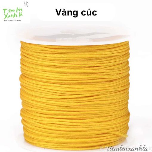 cuộn dây đan vòng 0.8mm màu vàng cúc