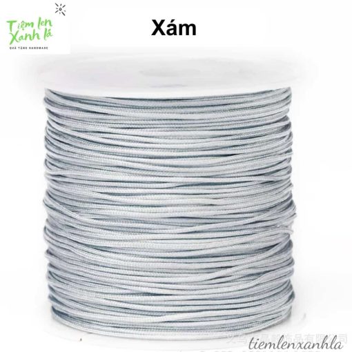 cuộn dây đan vòng 0.8mm màu xám