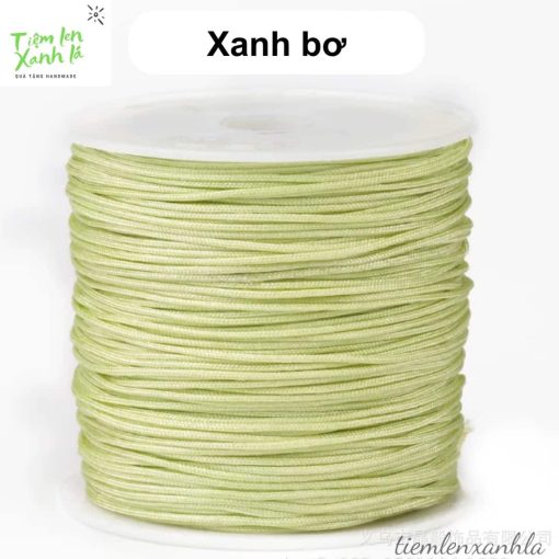 cuộn dây đan vòng 0.8mm màu xanh bơ