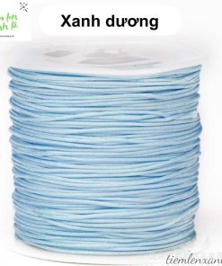 cuộn dây đan vòng 0.8mm màu xanh dương