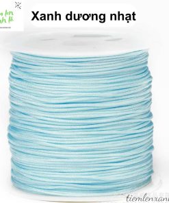 cuộn dây đan vòng 0.8mm màu xanh dương nhạt