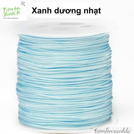 cuộn dây đan vòng 0.8mm màu xanh dương nhạt