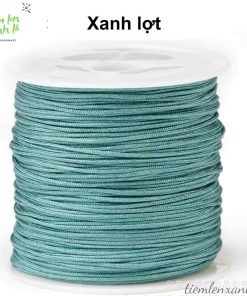 cuộn dây đan vòng 0.8mm màu xanh lợt