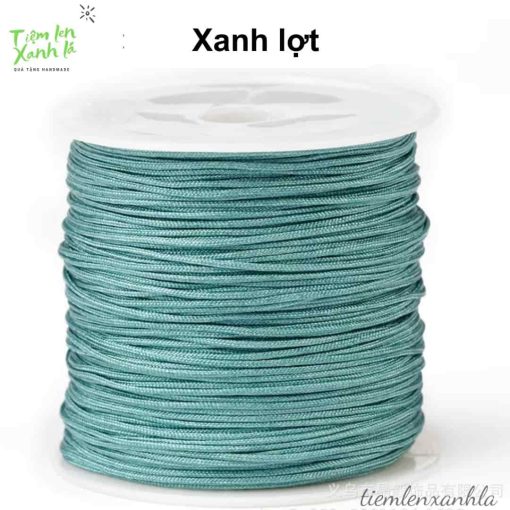 cuộn dây đan vòng 0.8mm màu xanh lợt