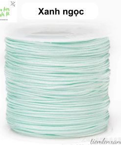 cuộn dây đan vòng 0.8mm màu xanh ngọc