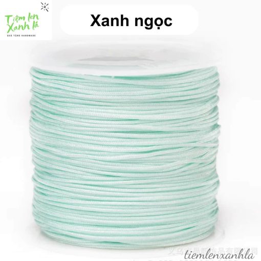 cuộn dây đan vòng 0.8mm màu xanh ngọc