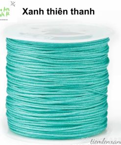cuộn dây đan vòng 0.8mm màu xanh thiên thanh